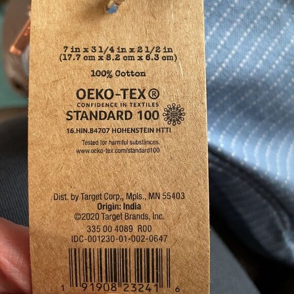 (5/$25) Levi’s for Target Light Blue Striped Zip Pouch, NWT - Picture 2 of 3